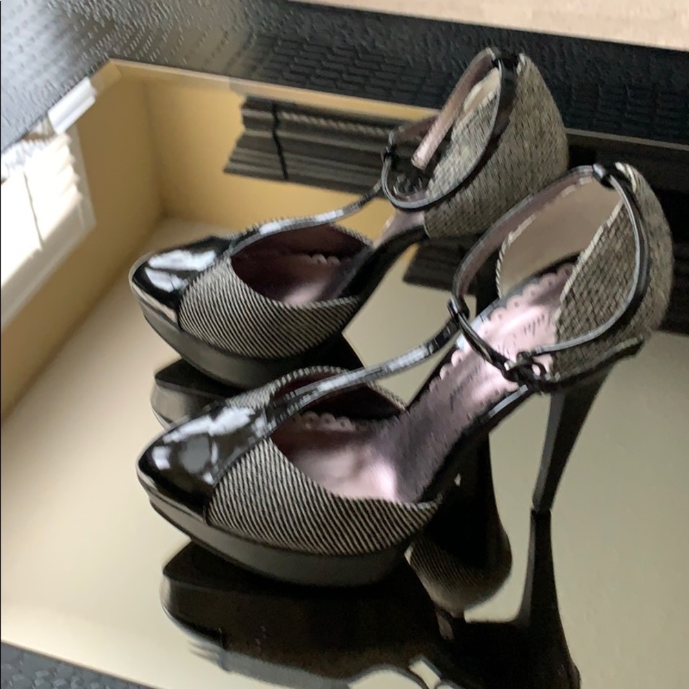 Never worn Lulu Townsend platform heels.